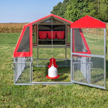 6 x 8 Redline Coop [Front Door, Open]